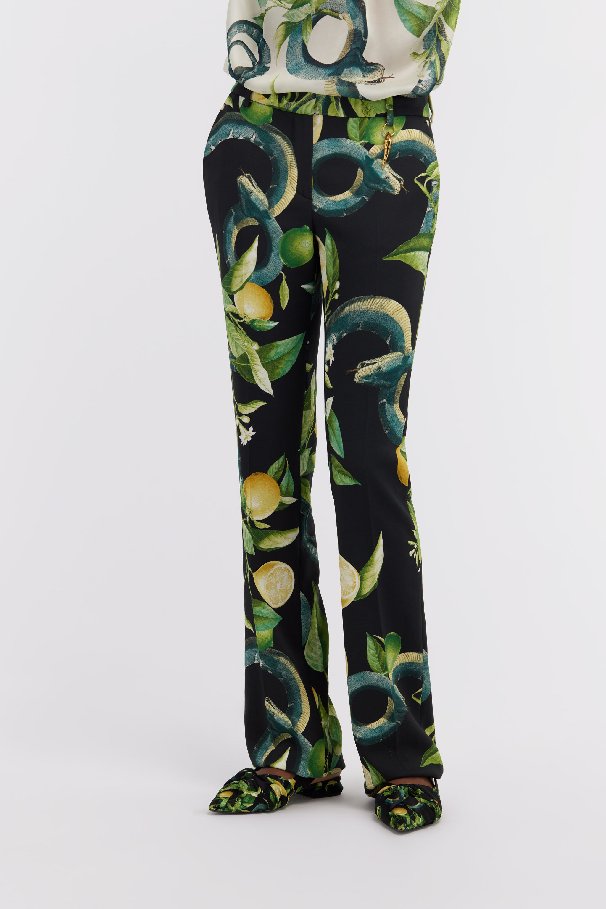 RC Tailored Lemon print trousers Black SKT207-ORI89