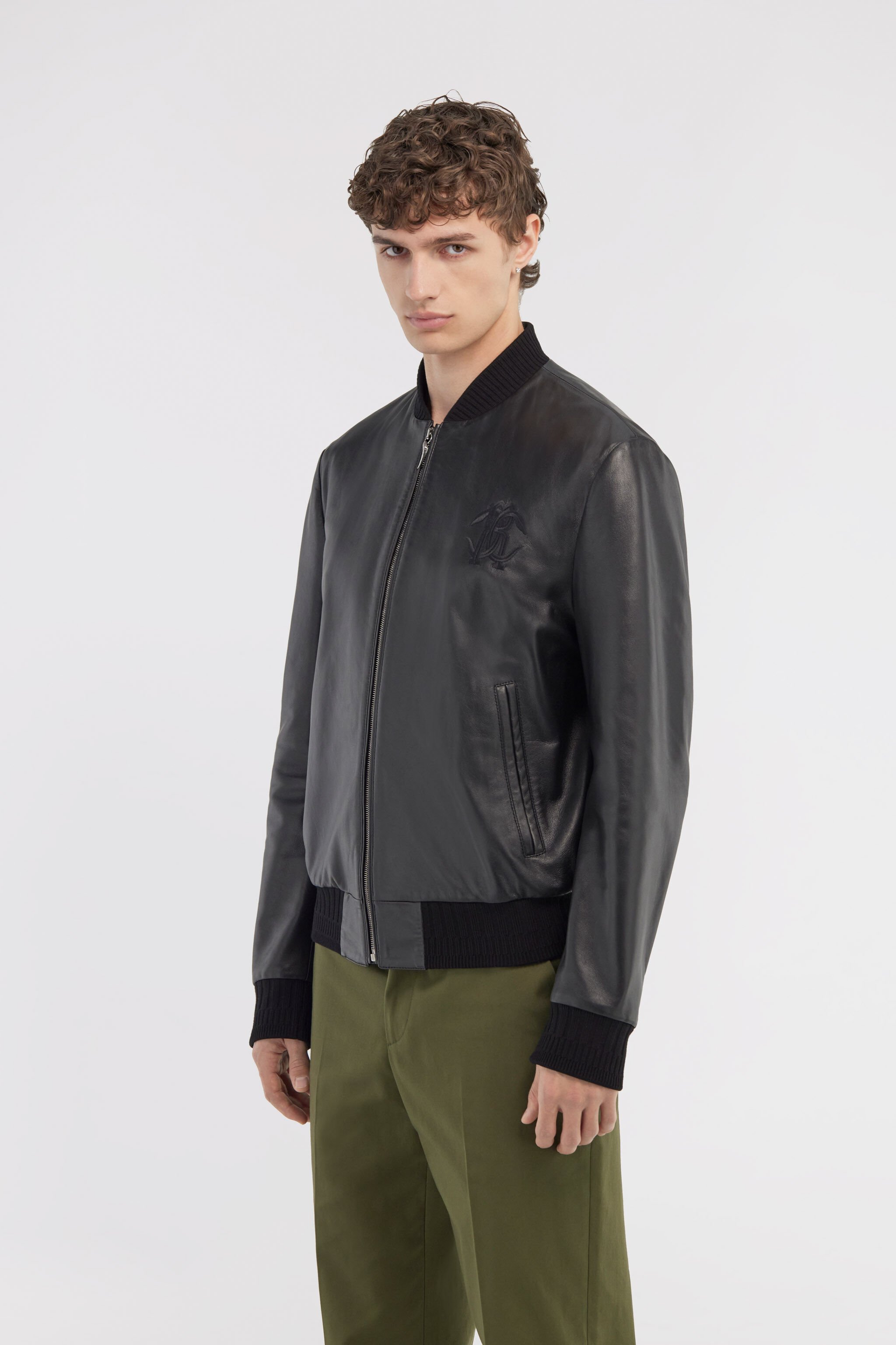 RC Giacca in pelle Nero SRP800-PN002