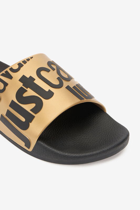 JC Mules Avec Lettrage Noir/Or UFS027-UF302