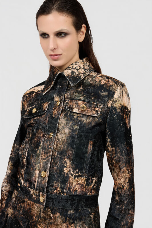 RC Chaqueta con efecto tie-dye RC Chaqueta con efecto tie-dye IVORY/BLACK XQJ400-CE048