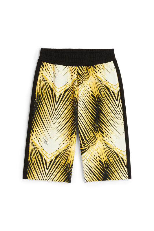 JU Palm tree-print shorts JU Palm tree-print shorts Yellow MJT251-FOB64