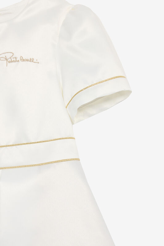 JU Dress With Logo And RC Monogram White UJT10I-RD028