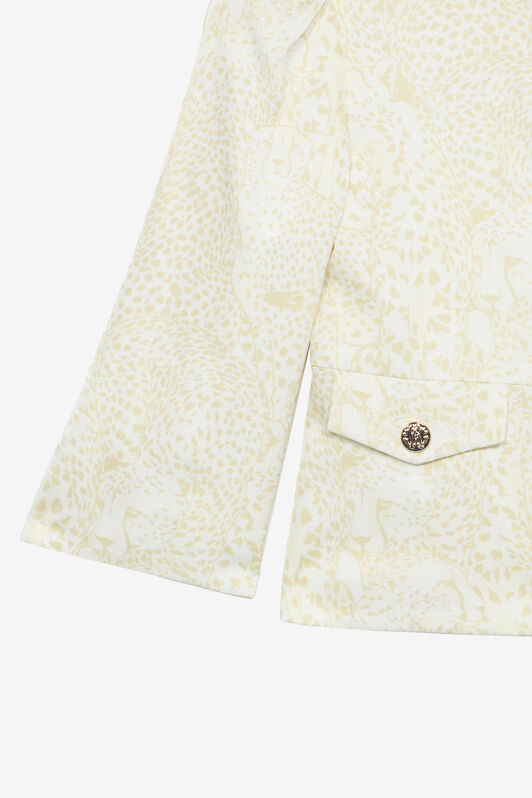 JU Jacke Mit Gepardenprint Elfenbein UJT42B-6DO35