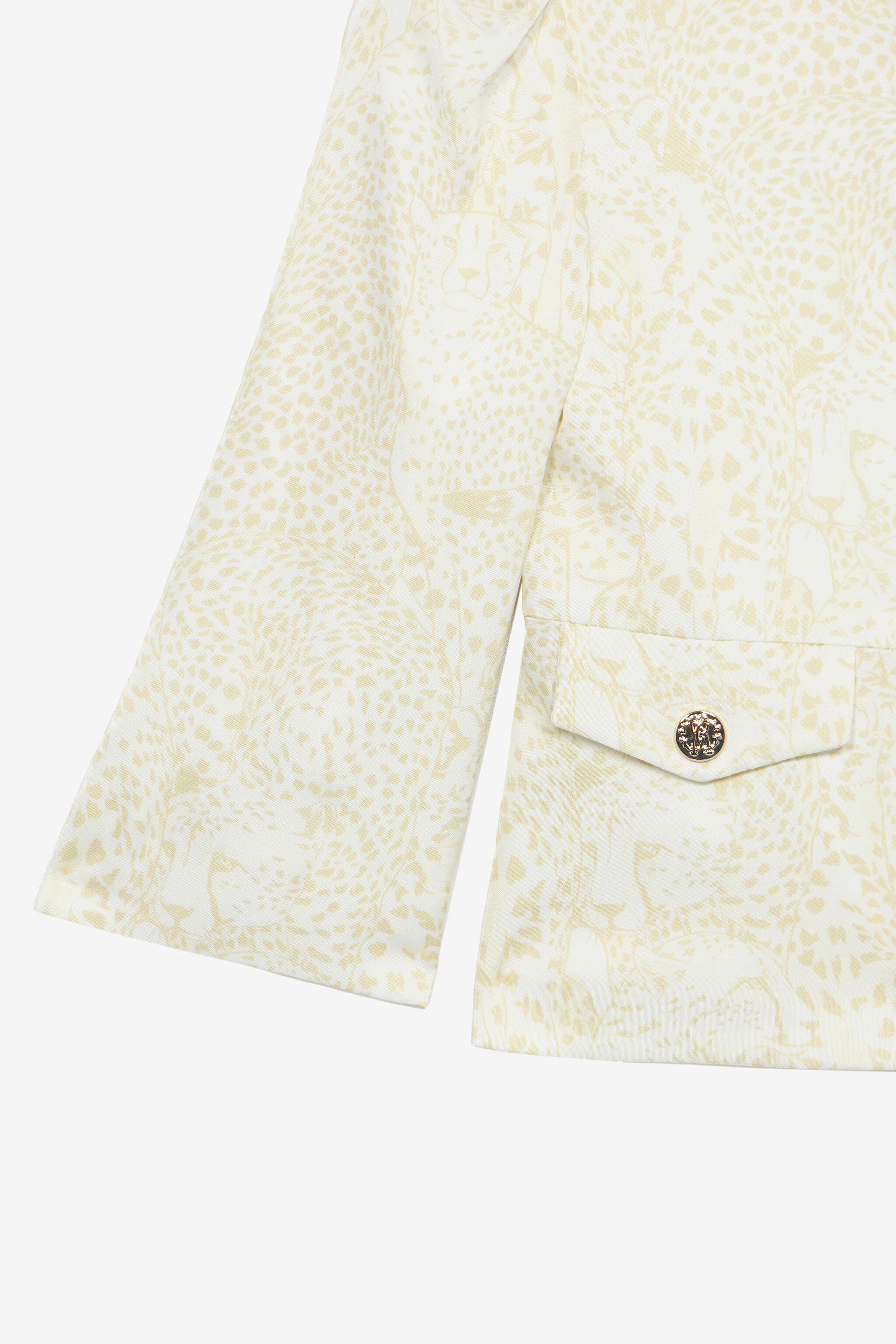 JU Jacke Mit Gepardenprint Elfenbein UJT42B-6DO35