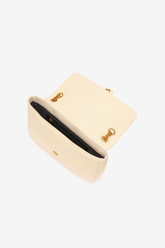 JC Shoulder Bag With Matching Mirror Snake Ivory UFB053-UF422