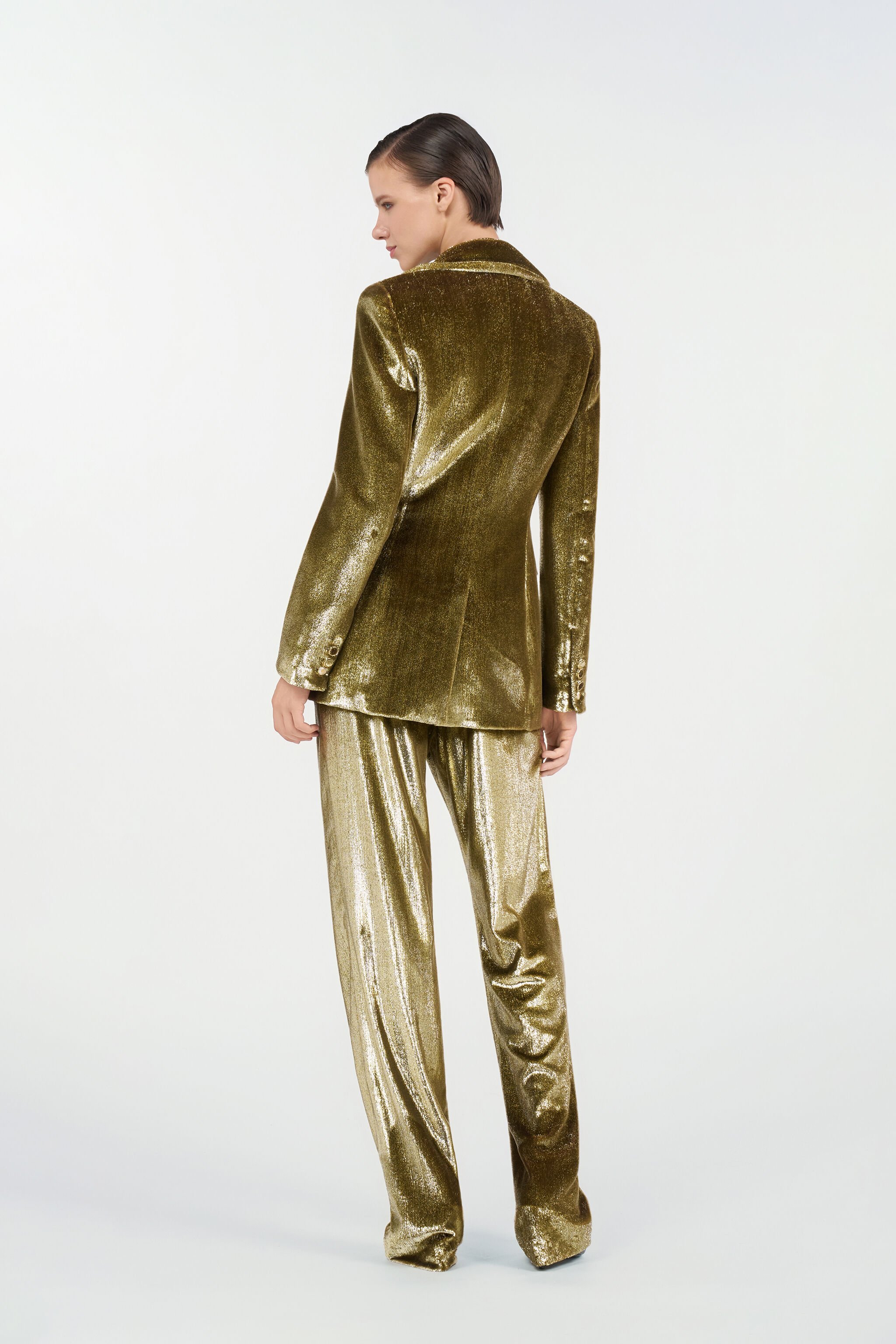 RC Gold Velvet Blazer LIGHT GOLD WKT405-FT062