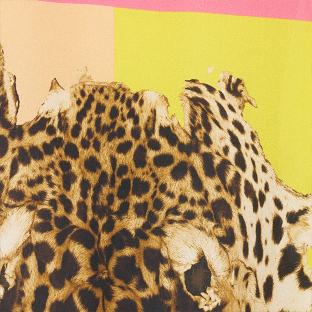 RC Silk Kaftan with Cavalli Pop Print YELLOW WQT180-SQR33