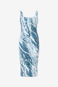 ${brand} Marble-Print Midi Dress ${colorDescription} ${masterID}