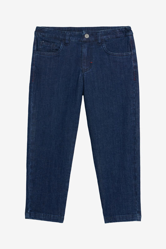 JU Medium Blue Capri Jeans in Stretch Denim MEDIUM BLUE VJJ22A-DS015