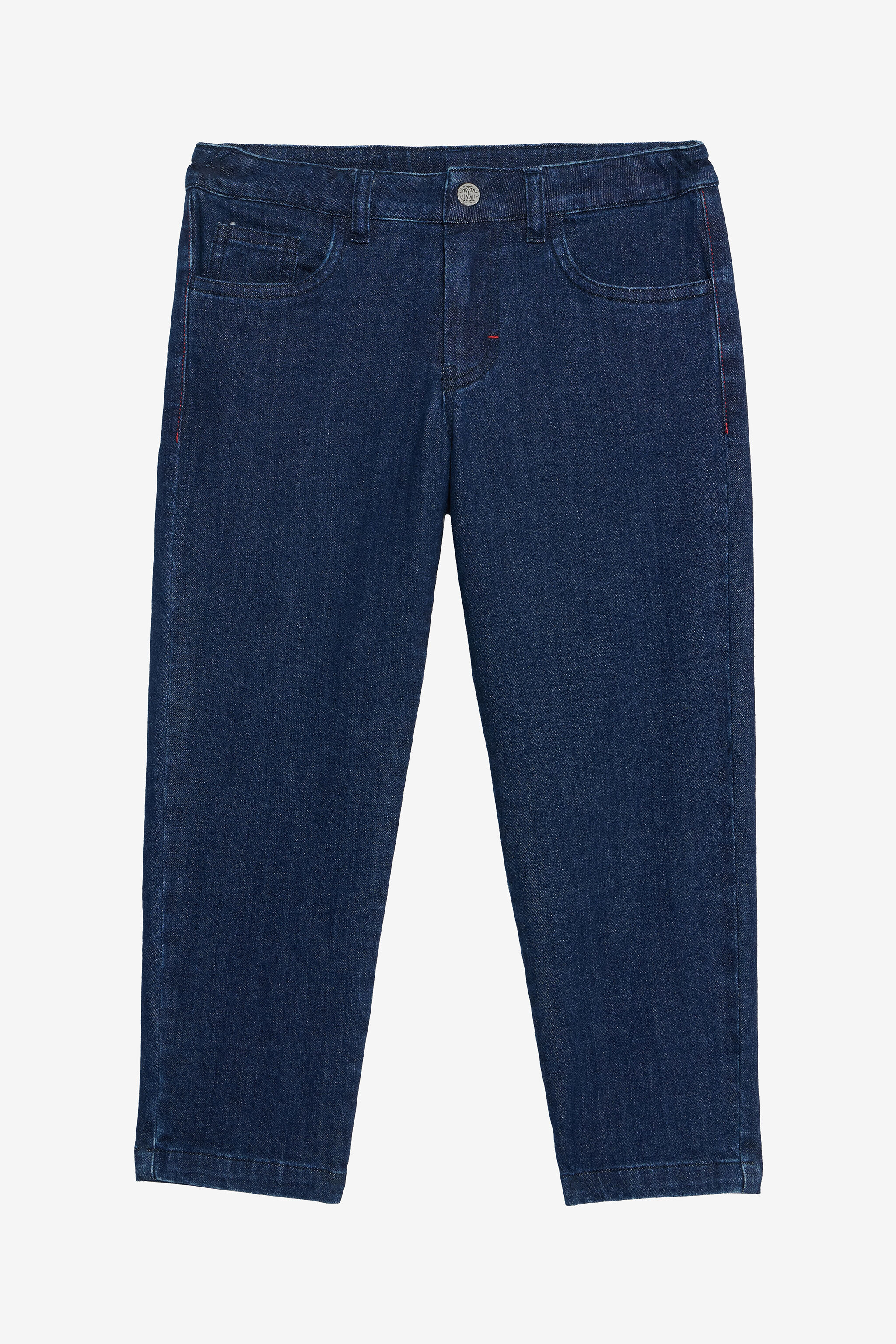 JU Medium Blue Capri Jeans in Stretch Denim MEDIUM BLUE VJJ22A-DS015