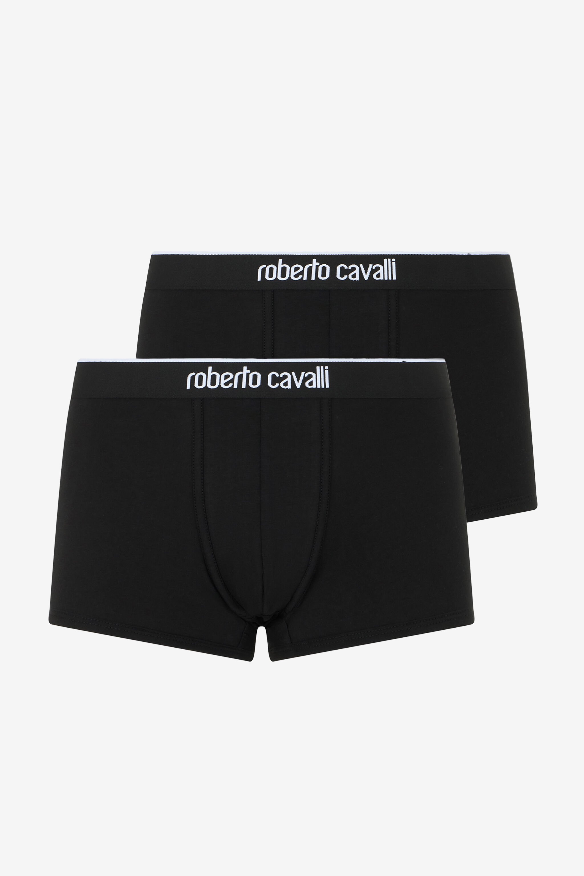 RC Bi-Pack Boxer In Cotone Neri BLACK TRO20B-JJ016
