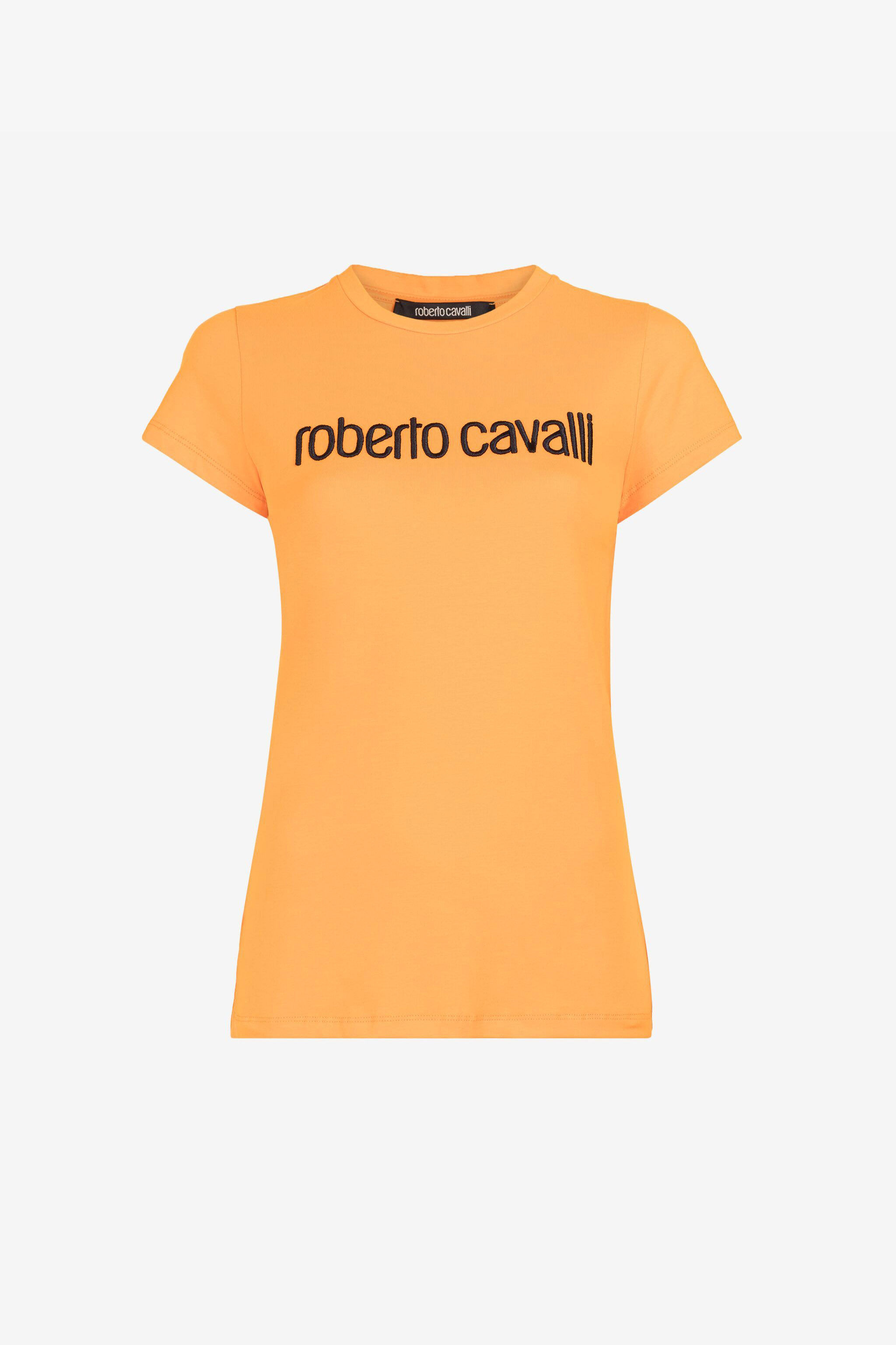 RC Logo-Embroidered T-Shirt Orange RKT60B-JD061