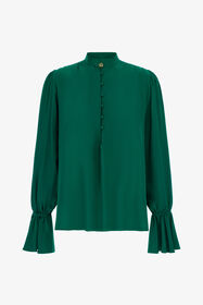 ${brand} Mandarin collar Blouse ${colorDescription} ${masterID}