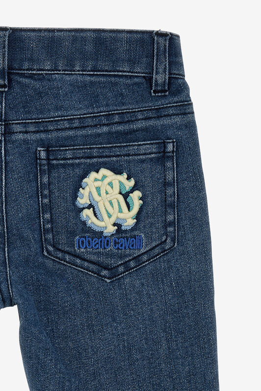 JU Logo Denim pants JU Logo Denim pants Bleu foncé SJJ204-DS015