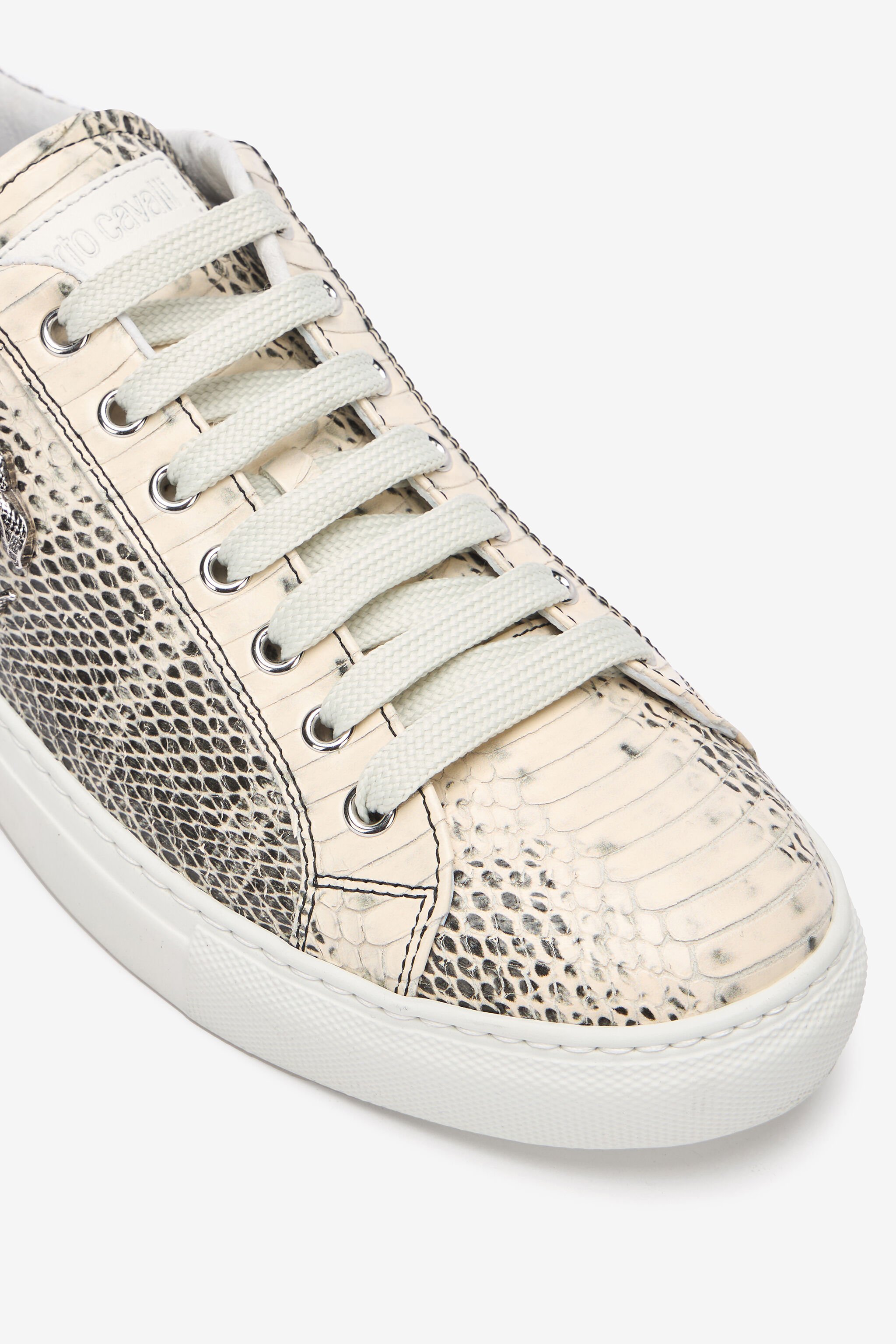 RC Sneakers With Cobra Print Ivory URS063-PZU07