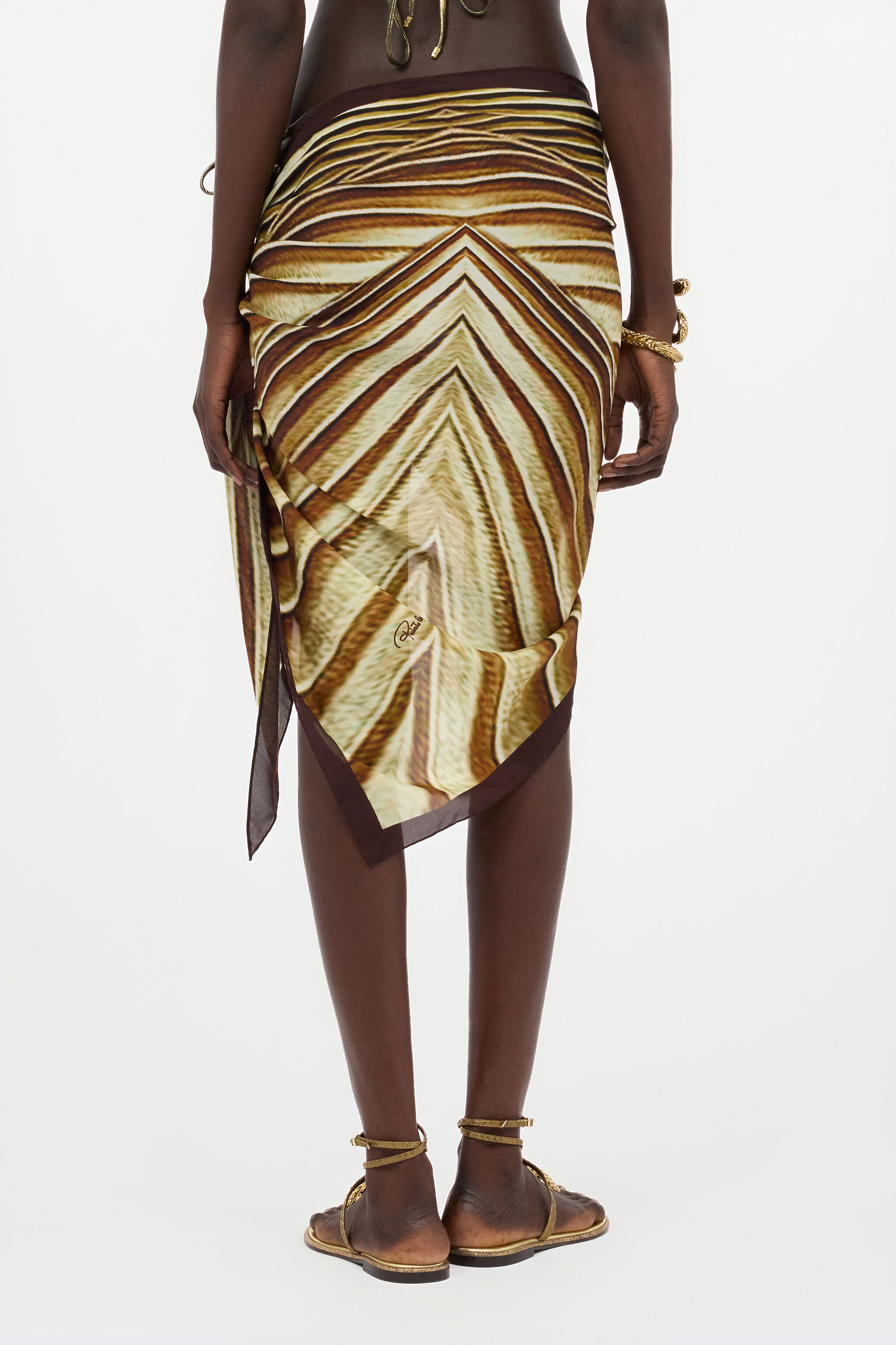 RC Silk Pareo with Ray Of Gold print RC Silk Pareo with Ray Of Gold print SAHARA WWI005-SQS34