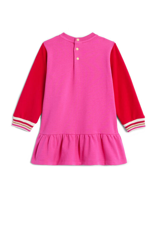JU Abito con manica a contrasto JU Abito con manica a contrasto FUCHSIA JJT165-CF027