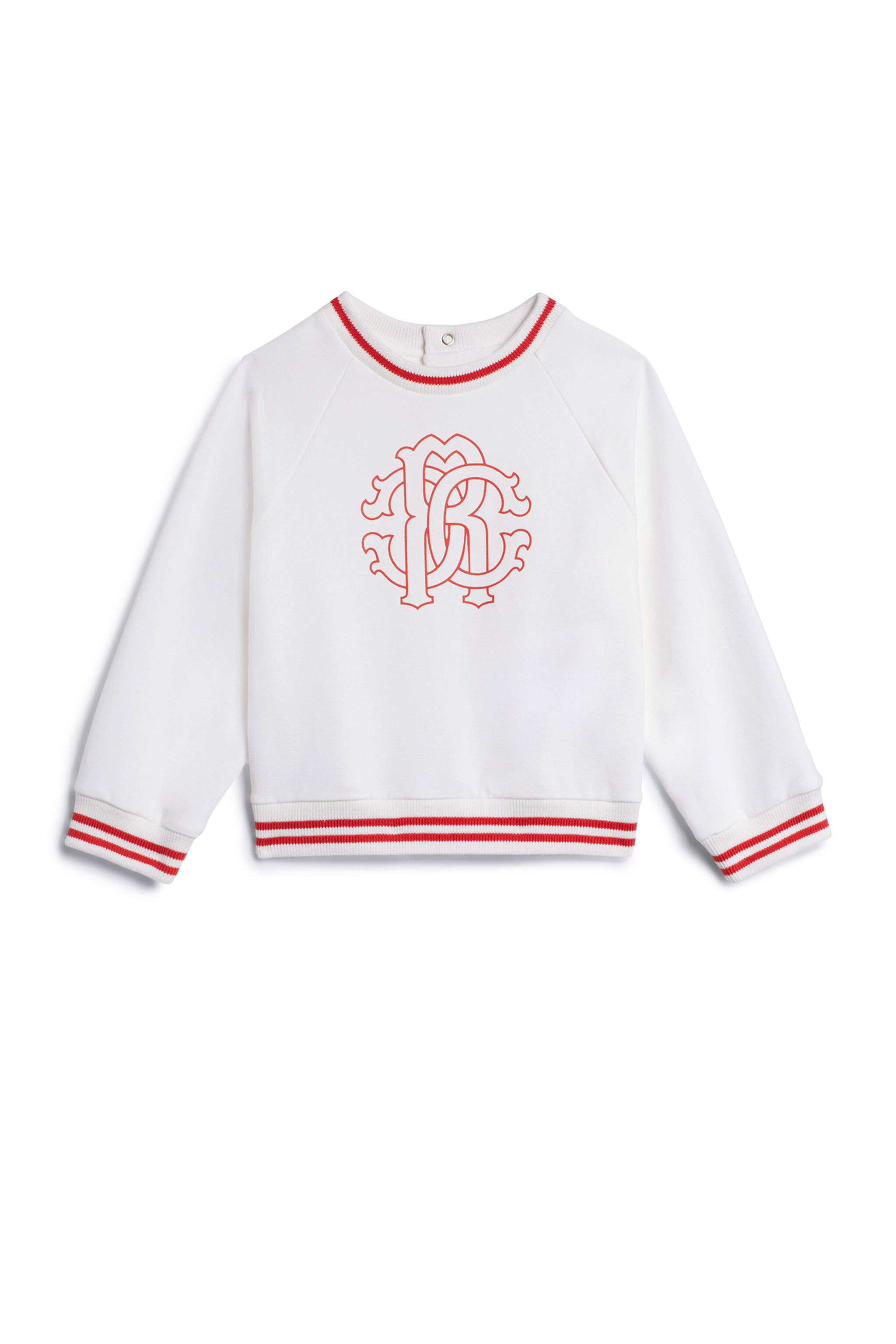 JU Felpa con Monogram RC MILKY WHITE IJT927-CF042