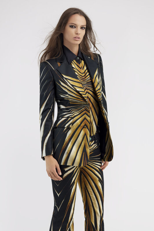 RC Einreiher-Blazer mit Ray of Gold-Druck Gold RWT405-4QI12