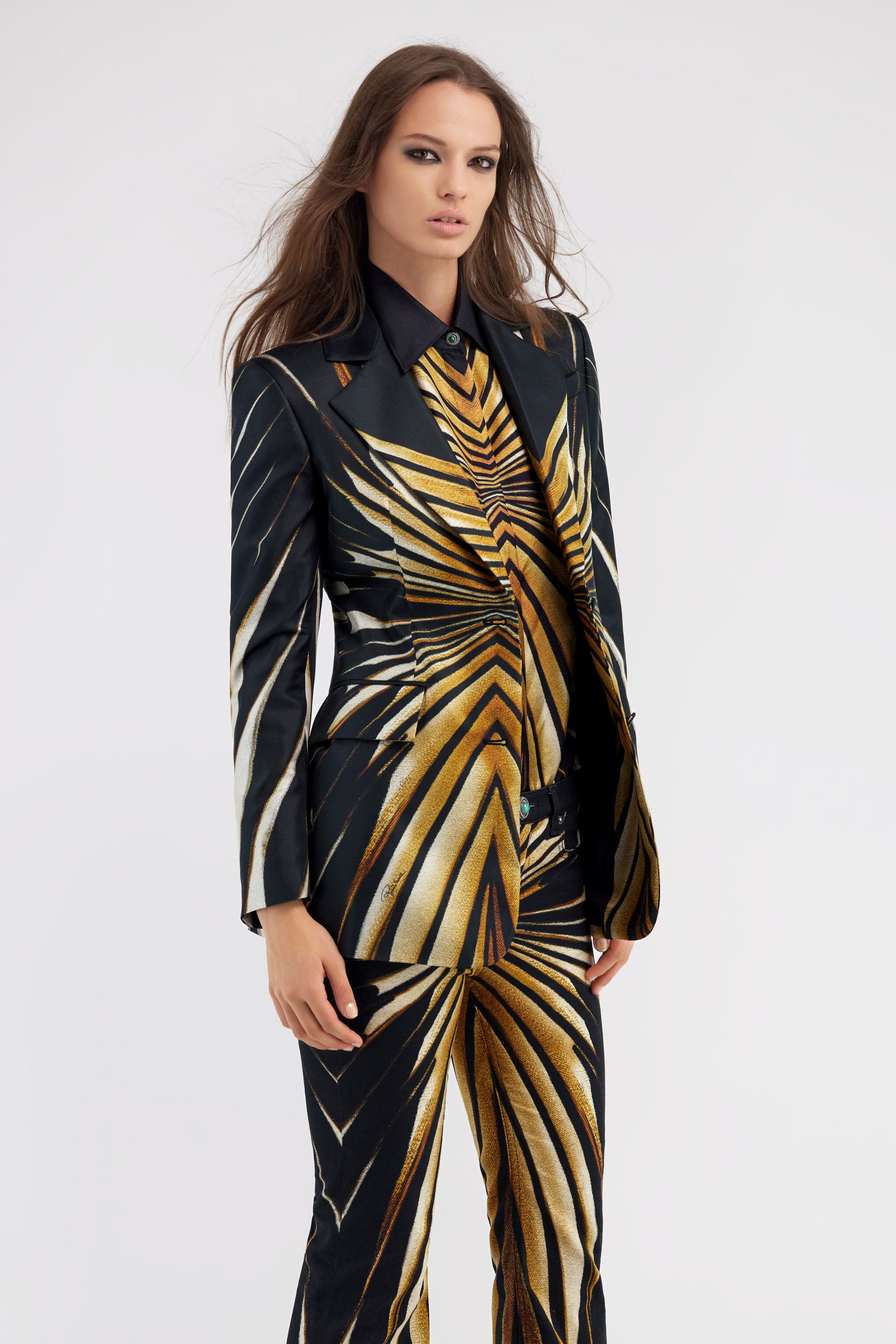 RC Einreiher-Blazer mit Ray of Gold-Druck Gold RWT405-4QI12