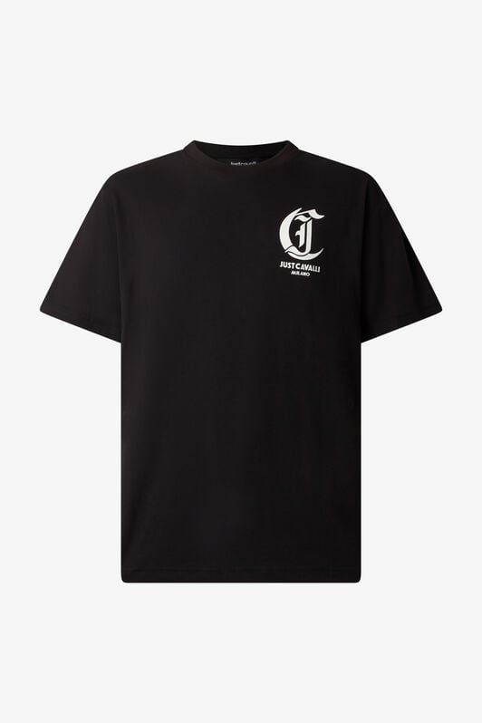 JC T-Shirt with JC Monogram JC T-Shirt with JC Monogram Black TFT045-TF062