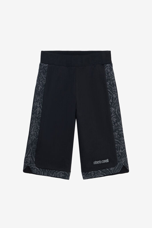 JU Bermuda Neri Con Inserti Jacquard JU Bermuda Neri Con Inserti Jacquard BLACK VJT25A-CF050