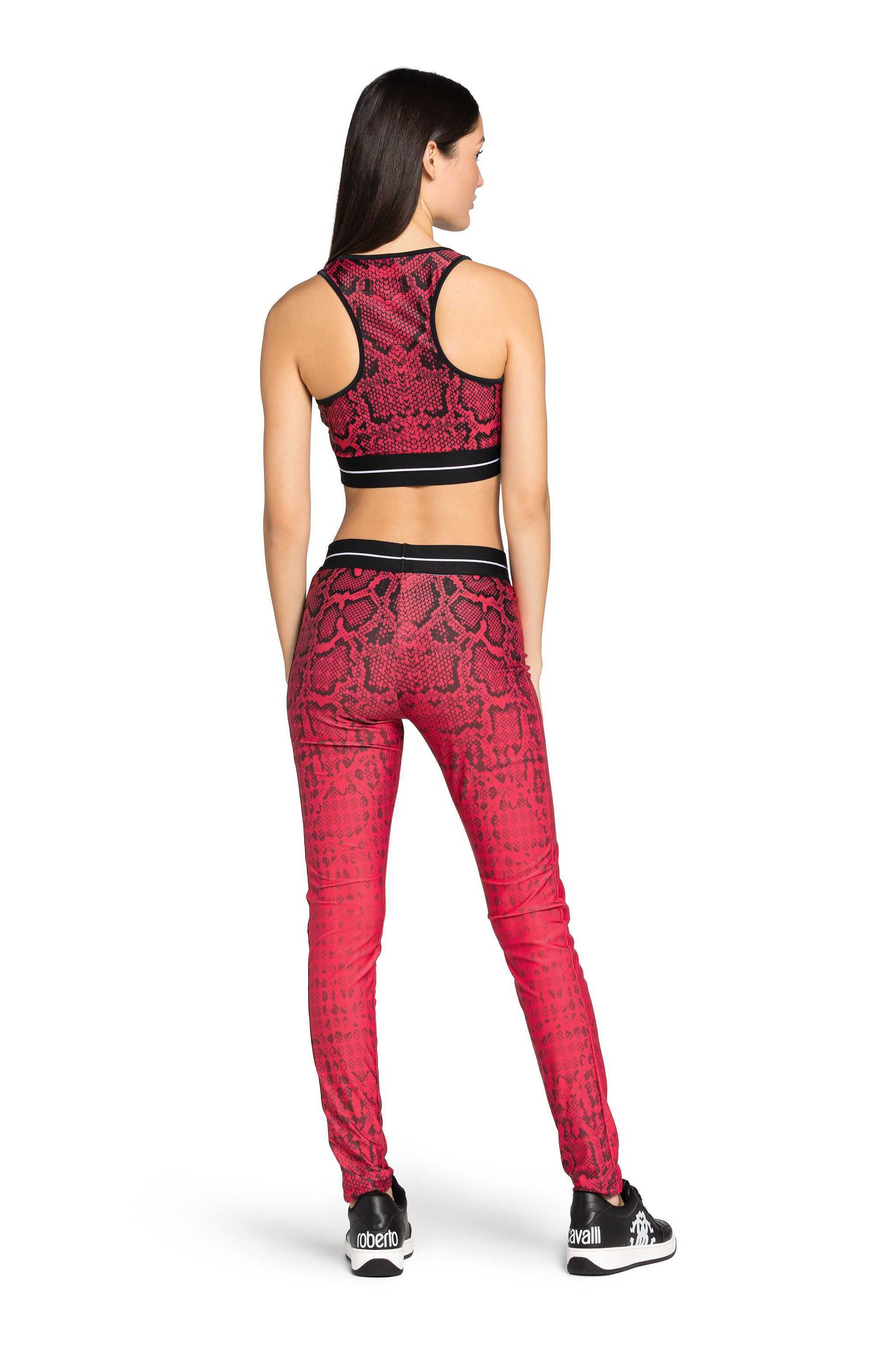 RC Python-Print Crop Top Fuchsia IST60A-LNE11