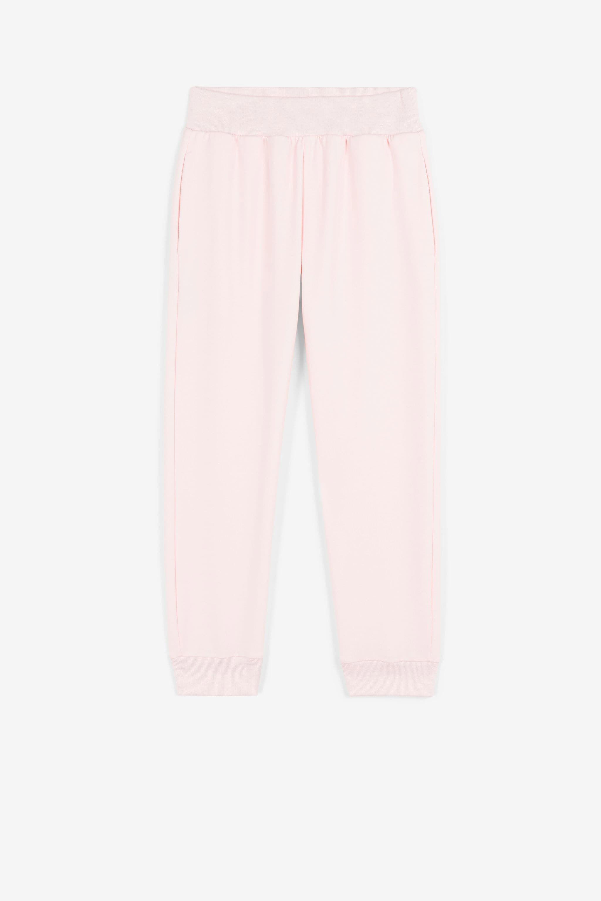JU Logo-print cotton track pants Pink QJT262-CF050