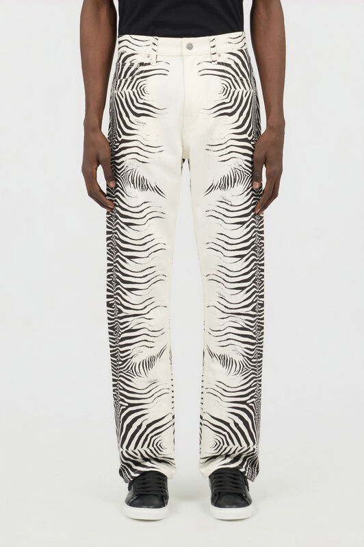 RC Zebra Print Denim Jeans WHITE/BLACK ZEBRA SOJ20T-DL008