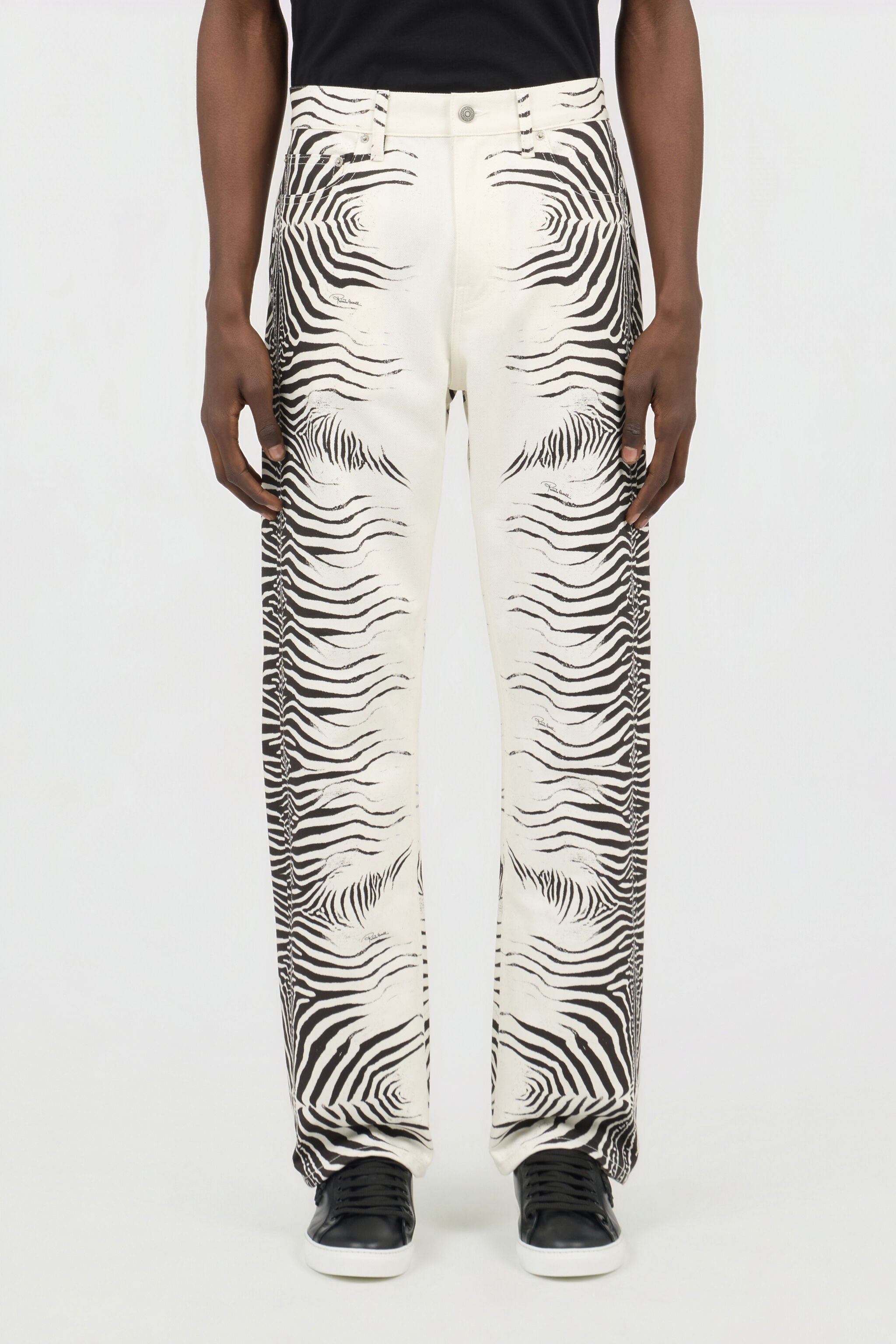 RC Zebra Print Denim Jeans WHITE/BLACK ZEBRA SOJ20T-DL008