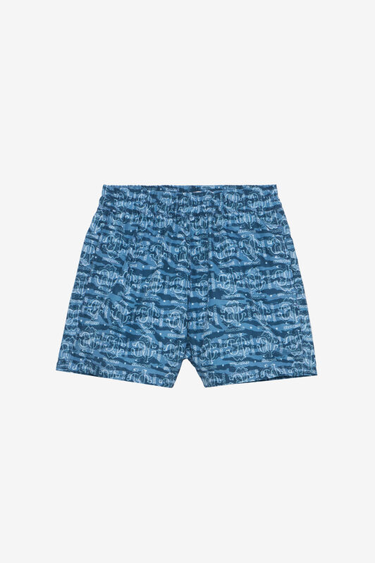 JU Short De Bain Tiger Skin Bleu UJT00A-5RO44