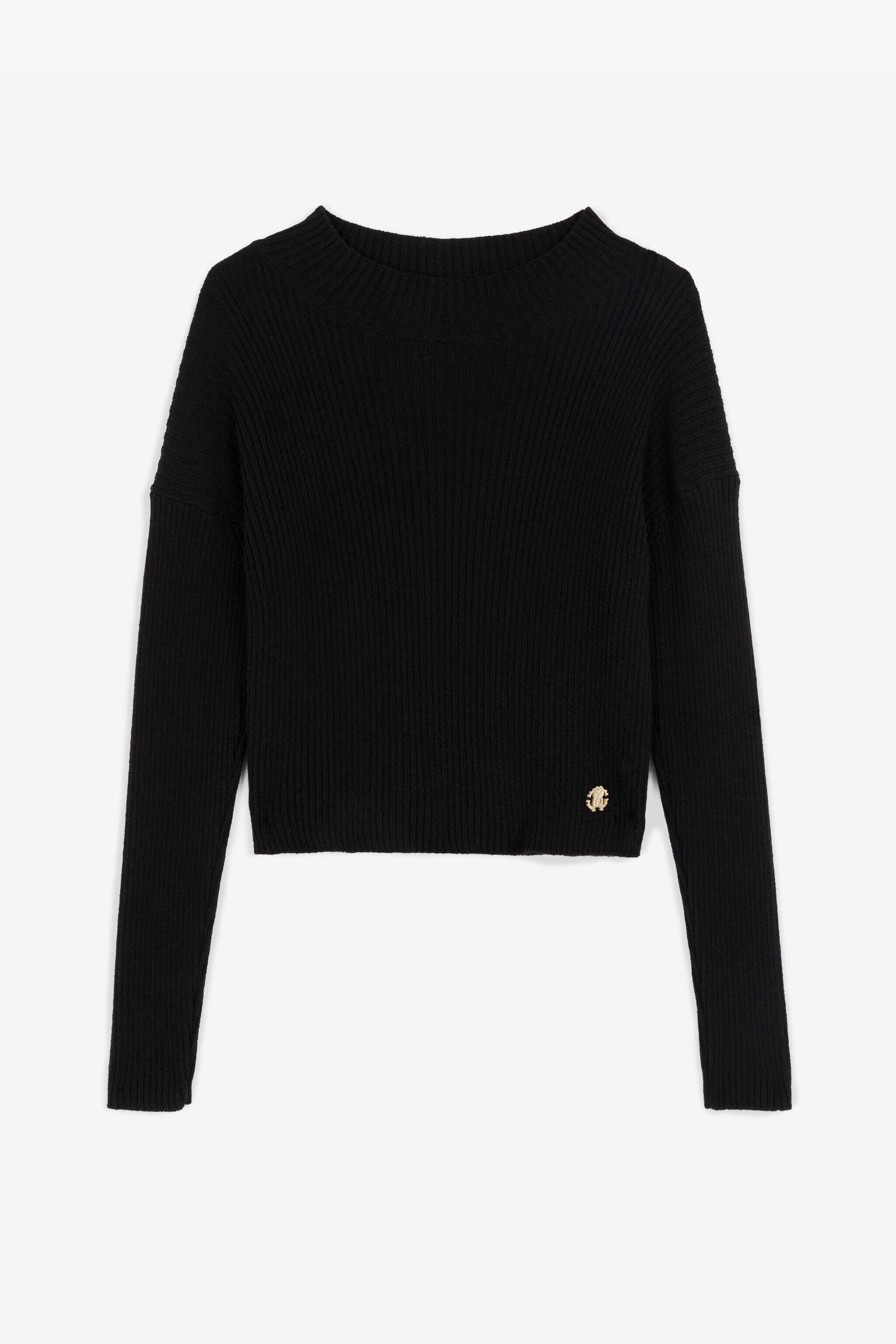 JU Pullover mit Monogramm RC Schwarz RJM003-WD005