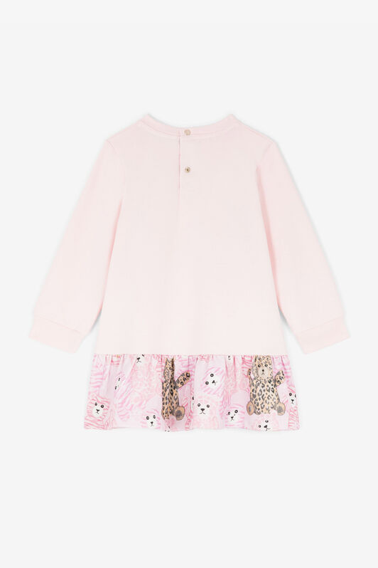 JU Pulloverkleid mit Teddy-Print Rosa RJT112-CF050