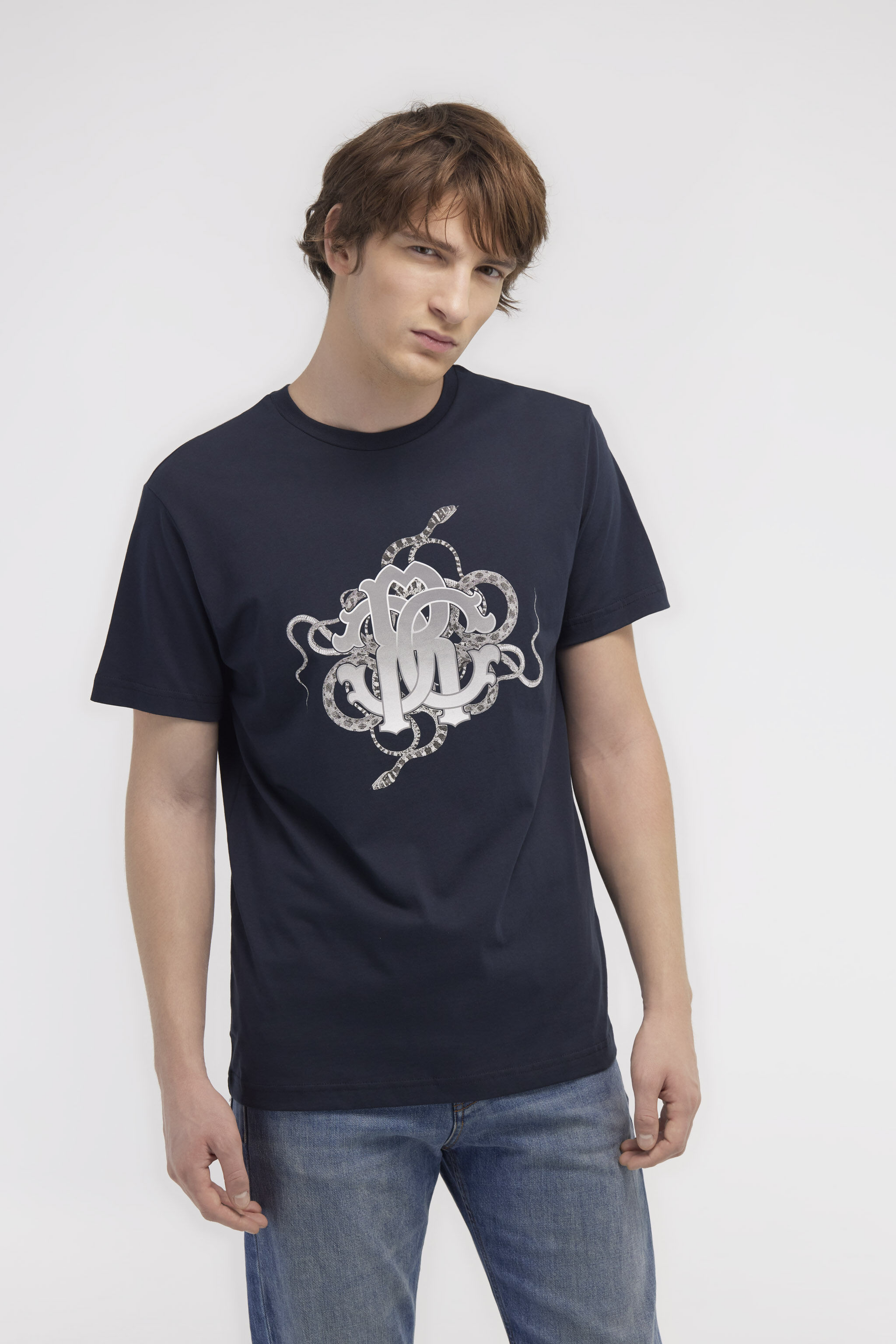 RC T-shirt with Snake print Dark blue NOT60N-JD060