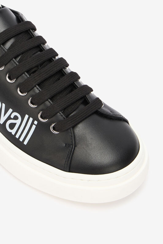 RC Black Leather Sneaker With Logo RC Black Leather Sneaker With Logo BLACK/WHITE QOS01I-PZO16