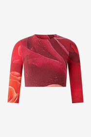 ${brand} Crop Top Mit Print Rose ${colorDescription} ${masterID}