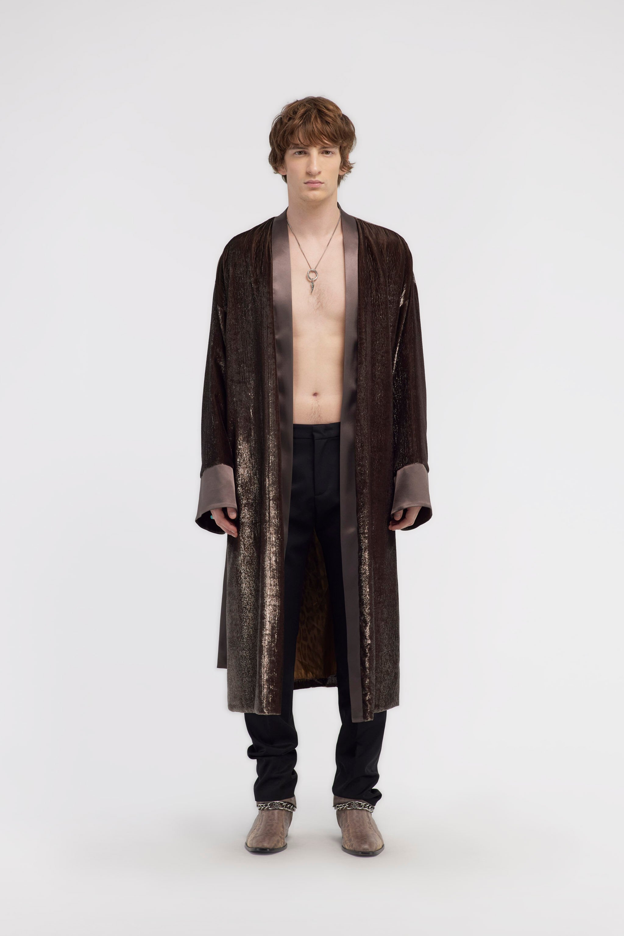 RC Giacca in velluto Marrone scuro RRT460-8R010