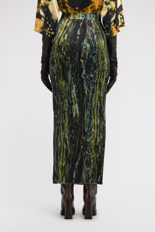 RC Marble Print Skirt Dunkelgrün TWT304-7NN20