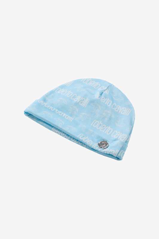 JU Romper Suit And Hat Set With Logo JU Romper Suit And Hat Set With Logo Light blue UJT818-JFO34