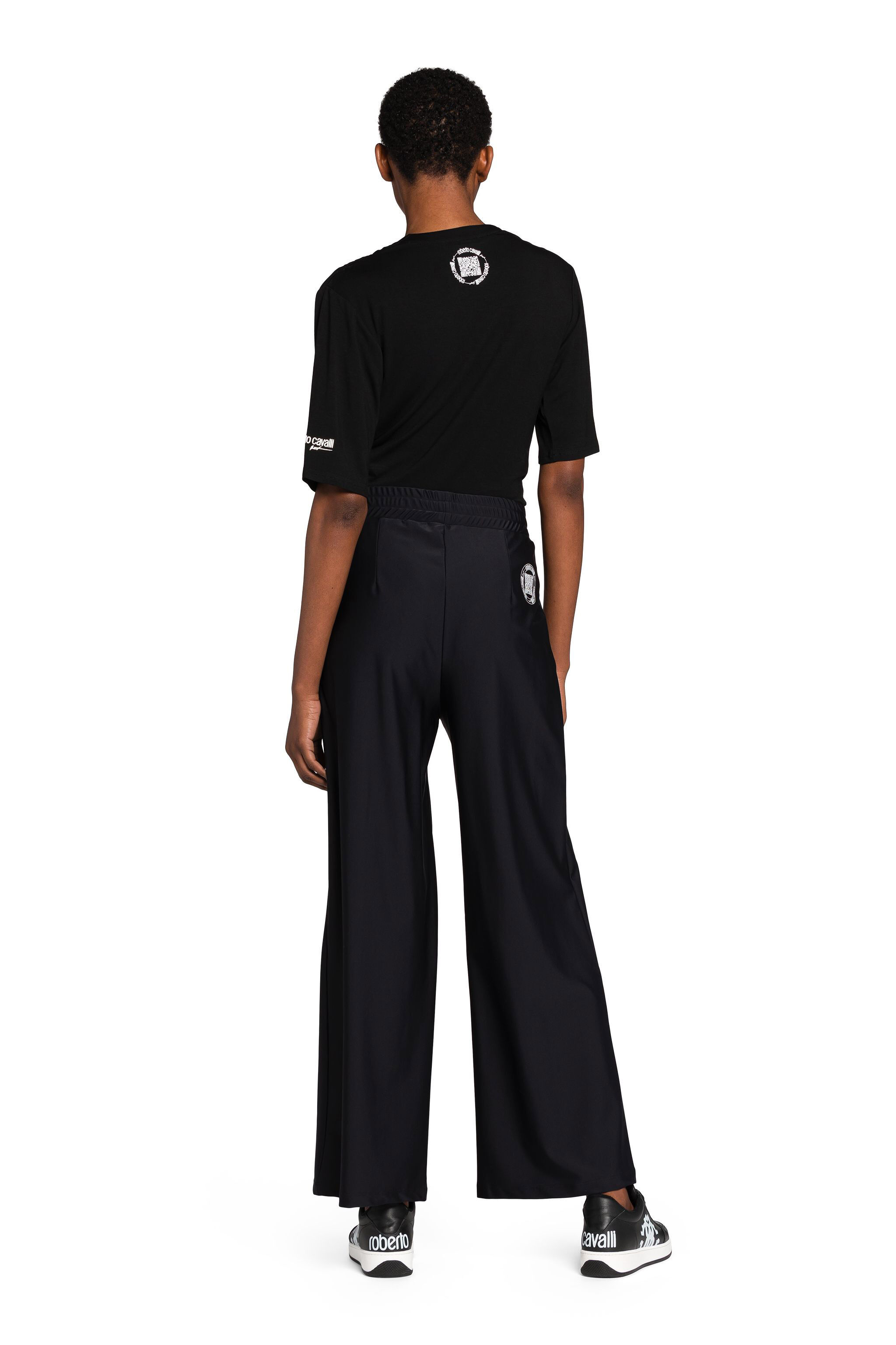 UG Logo-Print Wide-Leg Trackpants BLACK MYY06P-NZ027