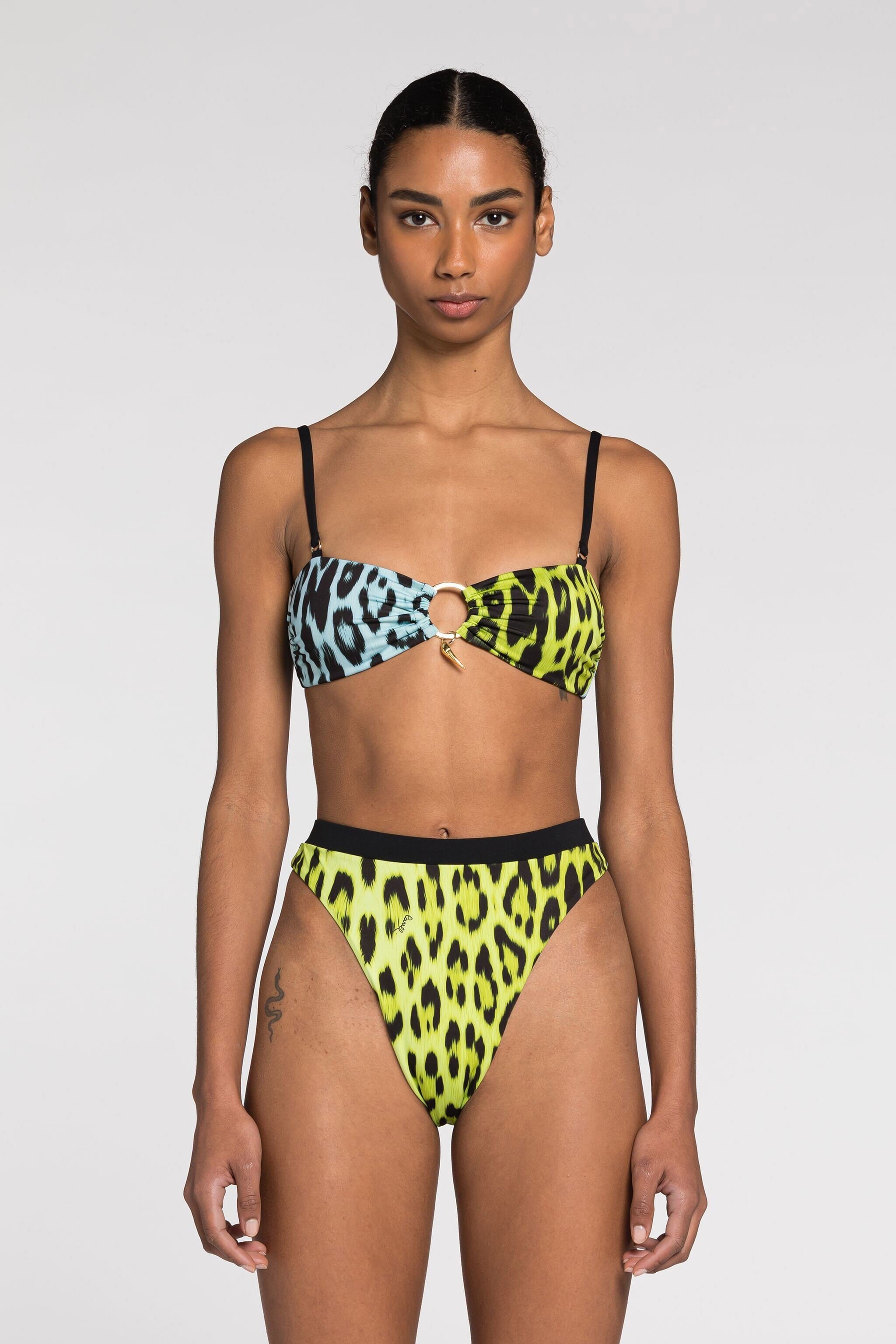 RC Bikini-Slip mit Jaguar-Print Hellgrün QKW00J-LNF53