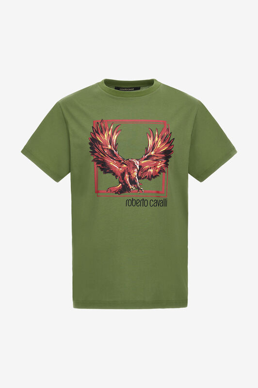 RC T-shirt with Eagle logo and print Grün NOT60E-JD060