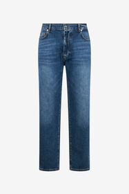 RC Blue Denim Jeans With Monogram RC DARK BLUE QOJ250-DLO02