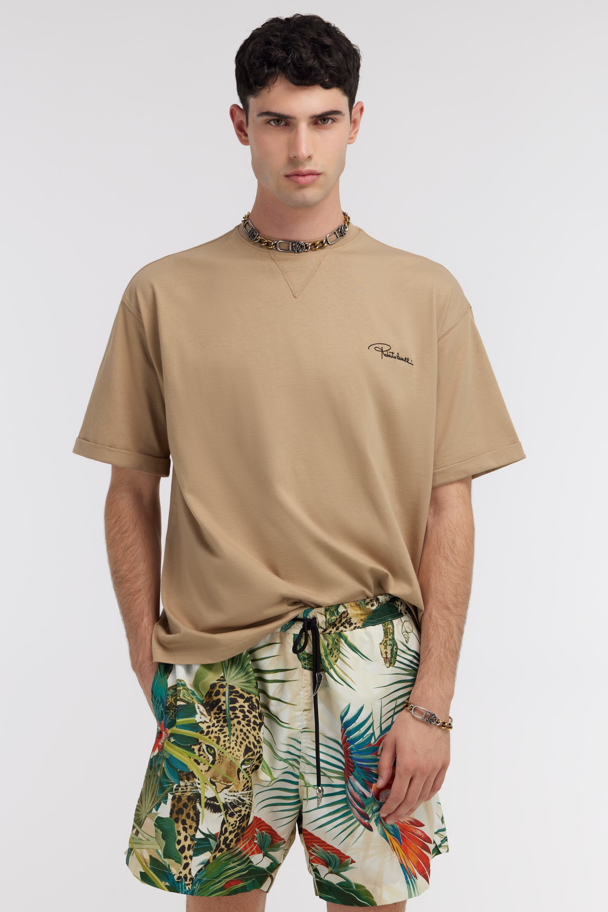 RC Swim shorts with Jungle print Green SYH00A-5RF72