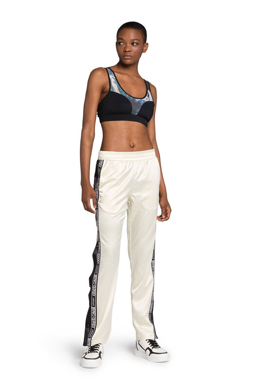 UG Abstract-Print Logo Crop Top BLUE/YELLOW/RUST HYY00I-4CL93