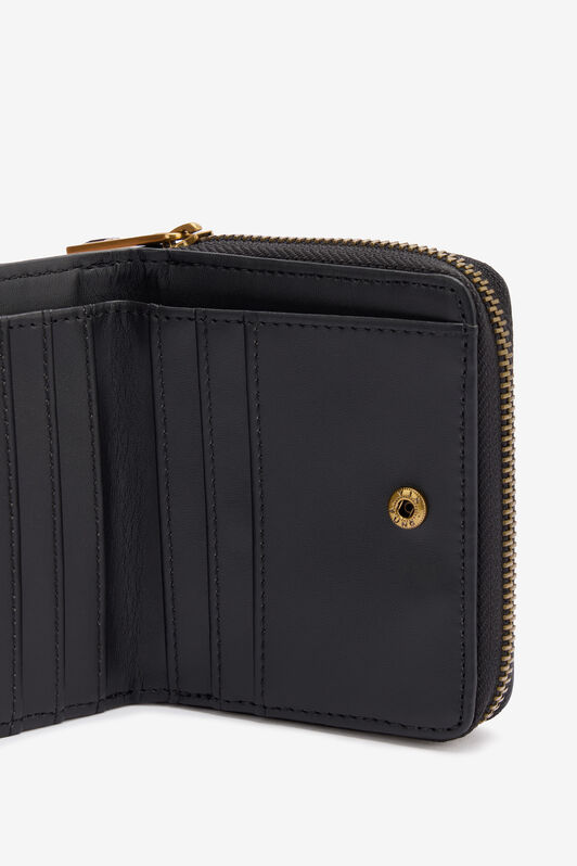 JC Wallet With Snakes And Logo JC Wallet With Snakes And Logo Black TFP038-TF497