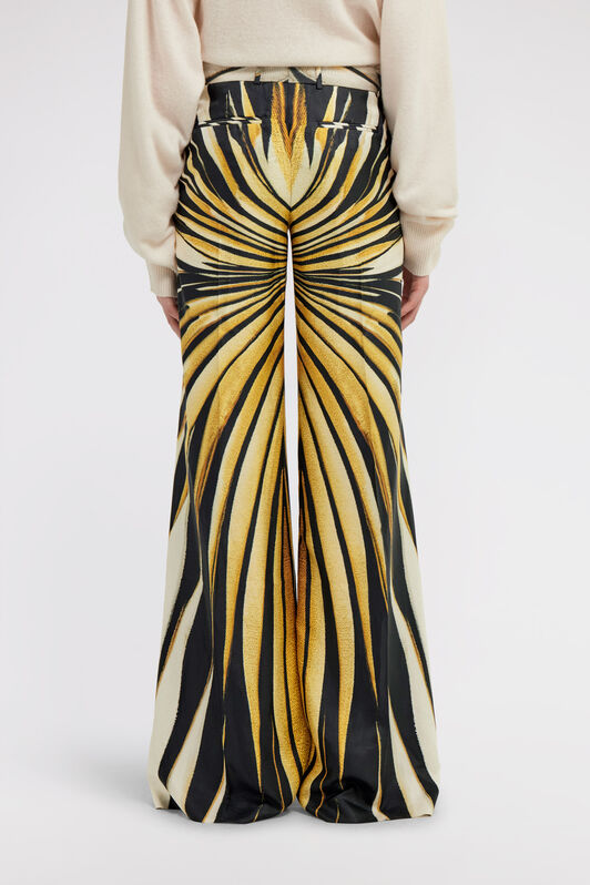 RC Ray of Gold Print Palazzo Pants Gold TKT201-4QM33