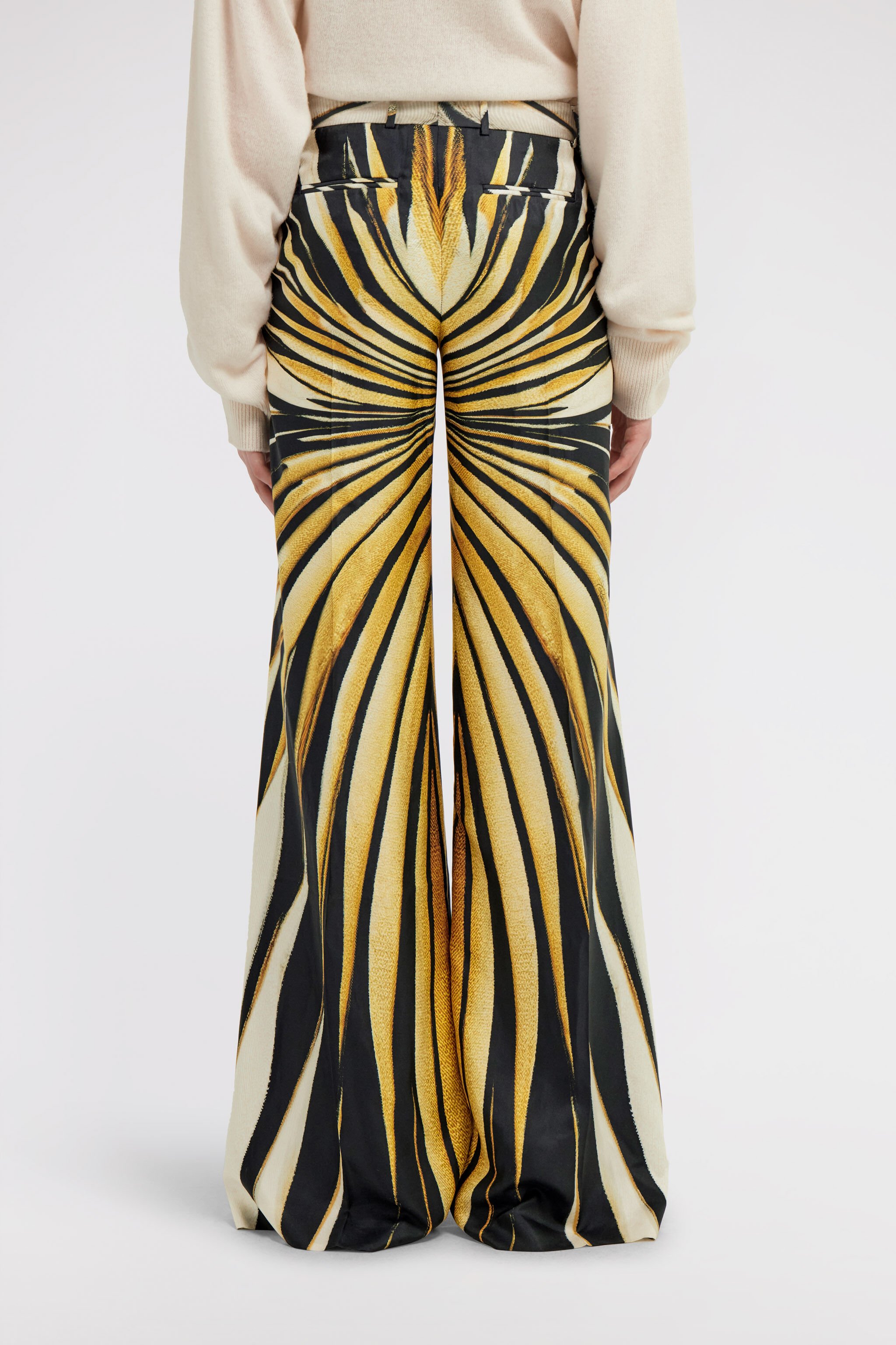 RC Ray of Gold Print Palazzo Pants Gold TKT201-4QM33