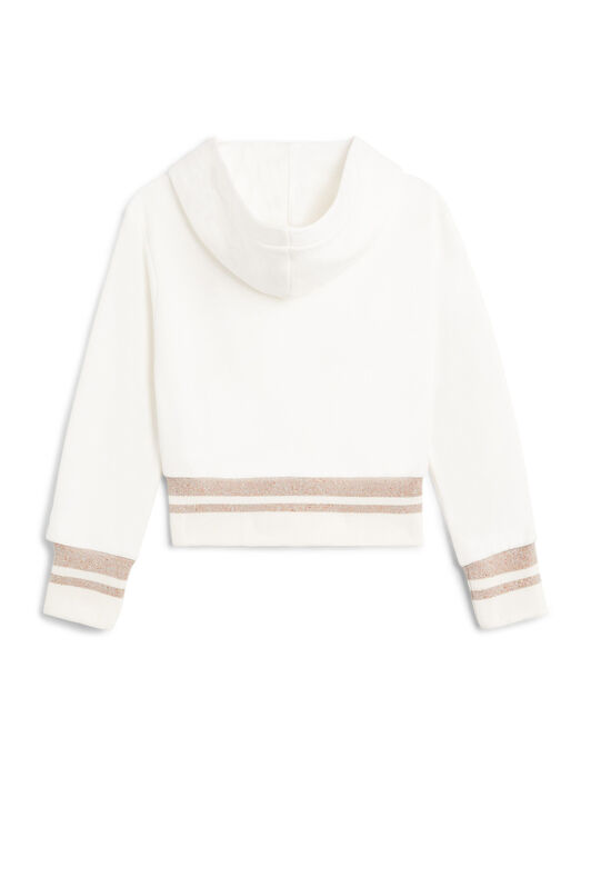 JU Felpa con Monogram RC MILKY WHITE JJT908-CF054