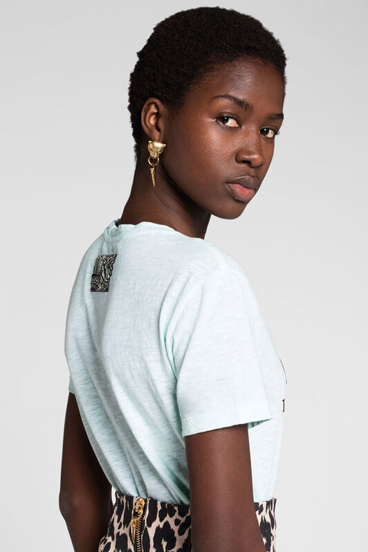 RC Logo-Appliqué Cotton T-Shirt RC Logo-Appliqué Cotton T-Shirt Light green OKT60G-JV026